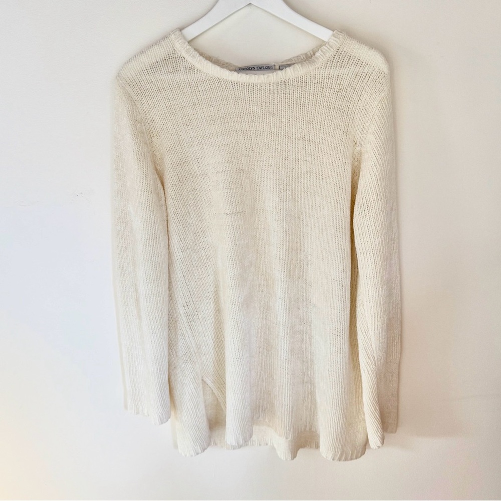 Vintage Carolyn Taylor Cream Knit Top